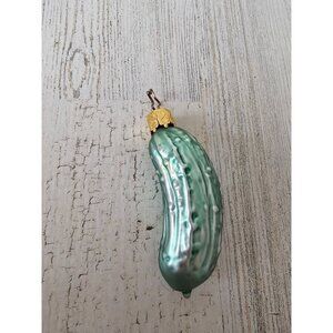 Inge glas pickle cucumber glass ornament‎ Xmas tree vintage